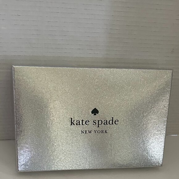 Kate Spade Passport Holder & Luggage Tag Black Glitter - Picture 3 of 8